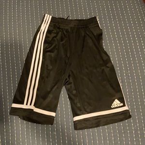 adidas shorts black and white